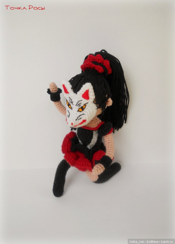 Вязанная куколка Су-метал - Судзука Накамото, группа Babymetal (фото 5)