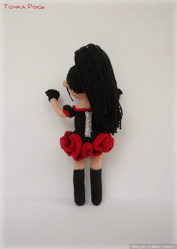 Вязанная куколка Су-метал - Судзука Накамото, группа Babymetal (фото 10)