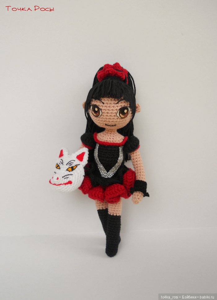 Вязанная куколка Су-метал - Судзука Накамото, группа Babymetal (фото 8)