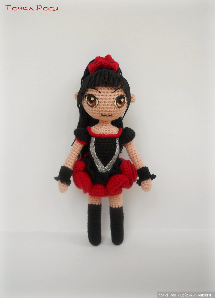 Вязанная куколка Су-метал - Судзука Накамото, группа Babymetal (фото 9)