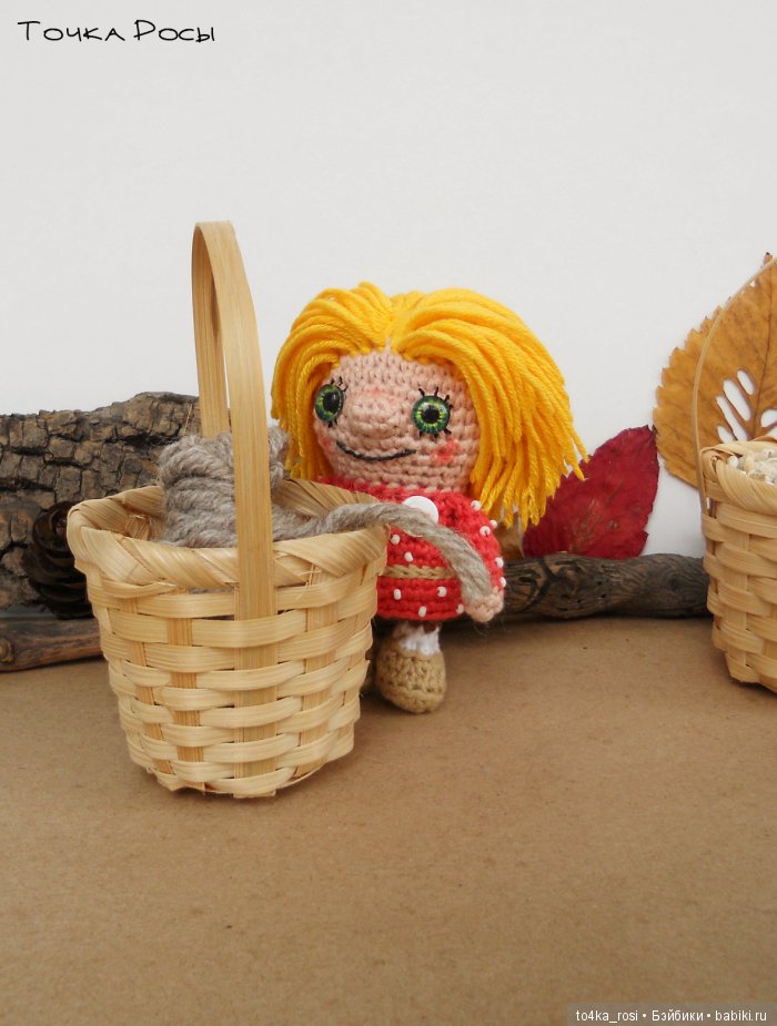 Домовенок Кузька, вязанная кукла (фото 3)