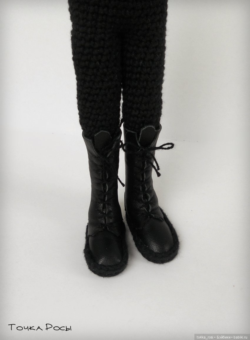 Чумной доктор. Вязаная кукла на каркасе (фото 4)