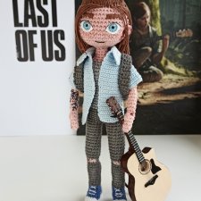 Элли "The last of us". Вязаная кукла