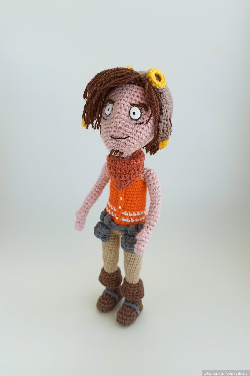 Руфус (Deponia). Вязаная кукла