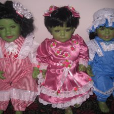 Три зелёные сестрички-ведьмочки