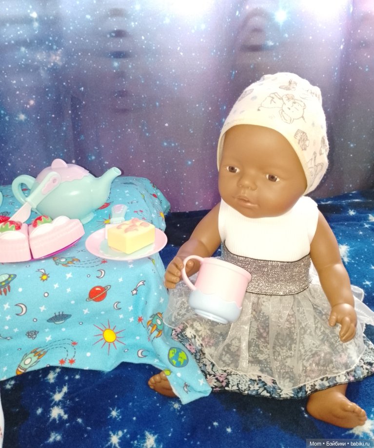 "Звёздное" чаепитие — Пупсы Baby Born и Baby Annabell (Zapf): интерактивные