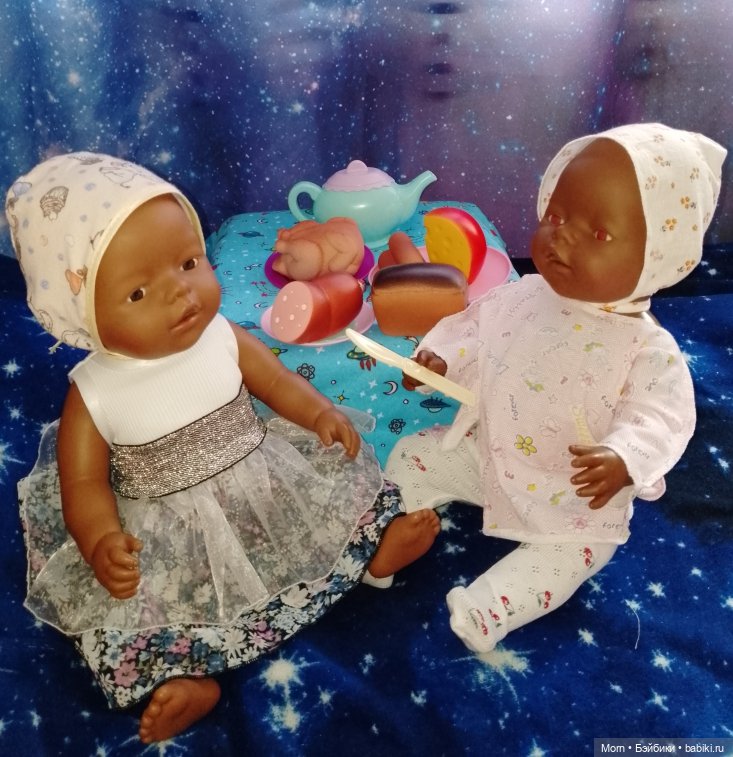 "Звёздное" чаепитие — Пупсы Baby Born и Baby Annabell (Zapf): интерактивные