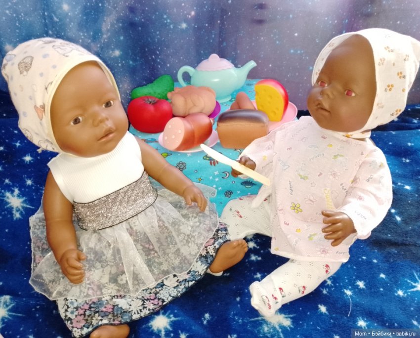 "Звёздное" чаепитие — Пупсы Baby Born и Baby Annabell (Zapf): интерактивные