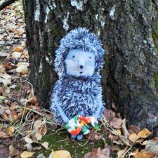 Ежик в осеннем лесу