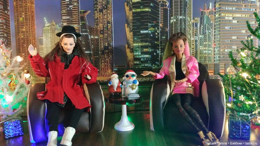 Новогодняя телепрограмма на Бэйбиках. Мелодии и ритмы зарубежной эстрады. Бой Джордж