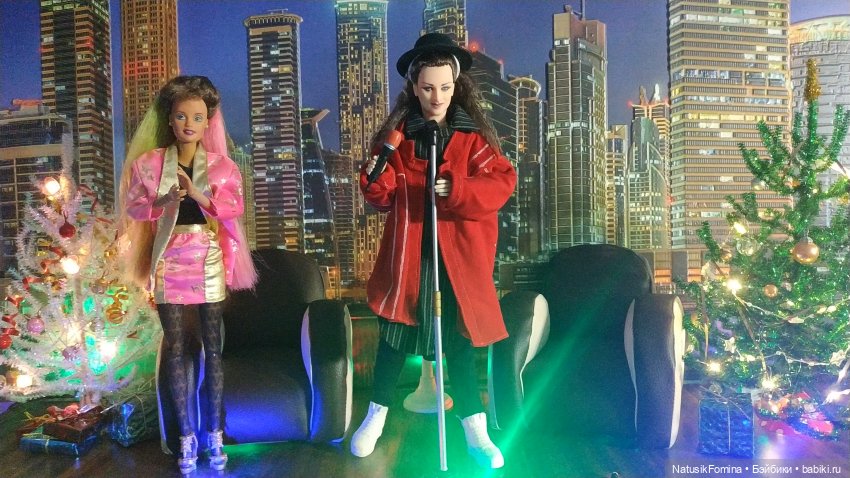 Новогодняя телепрограмма на Бэйбиках. Мелодии и ритмы зарубежной эстрады. Бой Джордж