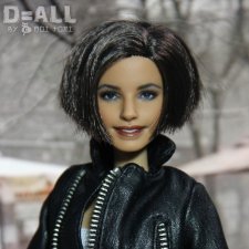 ООАК голова куклы Барби брюнетки Fashionistas #234 репейнт