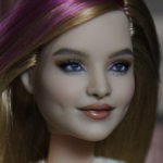 ООАК голова куклы Барби Дримтопия Вайолет репейнт улыбашки