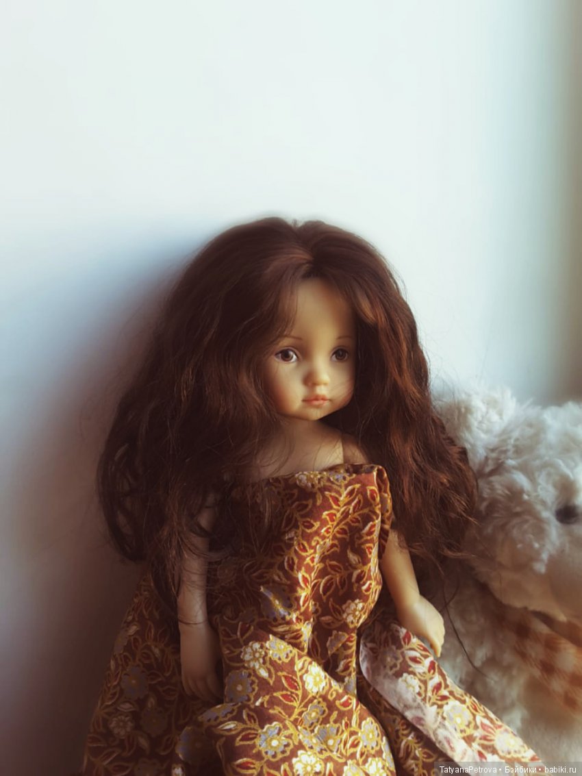 Я это сделала - прошила бонеку. Boneka Becky преображение