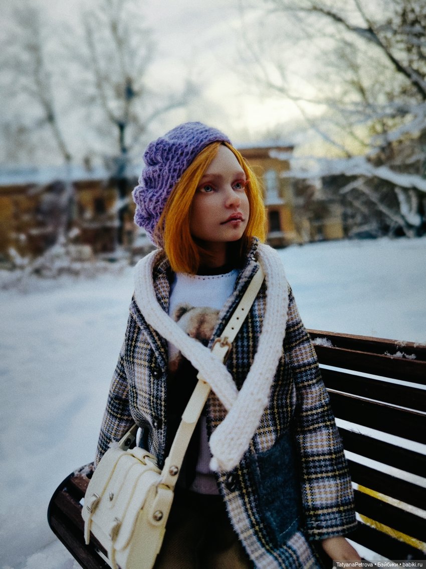 Любовь к беретикам и снегу💜 💙💜