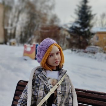 Любовь к беретикам и снегу💜 💙💜