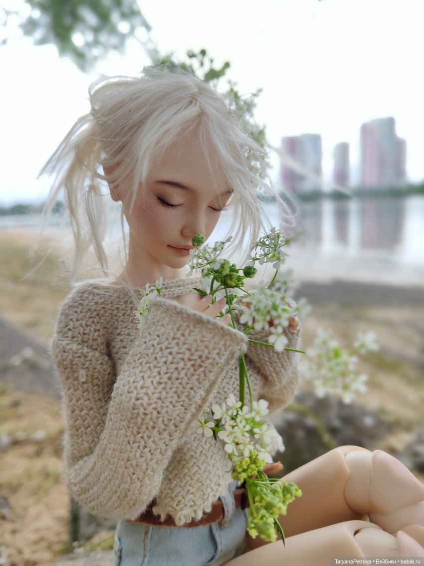 Нева. Весна. Зая 🤍🤍🤍 — Куклы Natalia Loseva (Наталья Лосева): авторские BJD (БЖД) (фото 2)