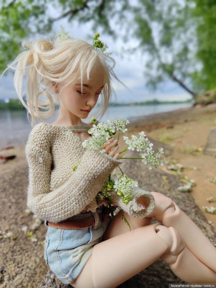 Нева. Весна. Зая 🤍🤍🤍 — Куклы Natalia Loseva (Наталья Лосева): авторские BJD (БЖД) (фото 3)