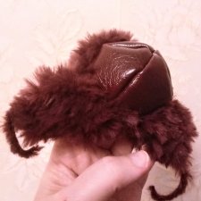Шапка-ушанка для bjd 1/4 и других кукло- и зверожителей с обхватом головы 15-17 см Шапка-ушанка для bjd 1/4 и других кукло- и зверожителей с обхватом головы 15-17 см