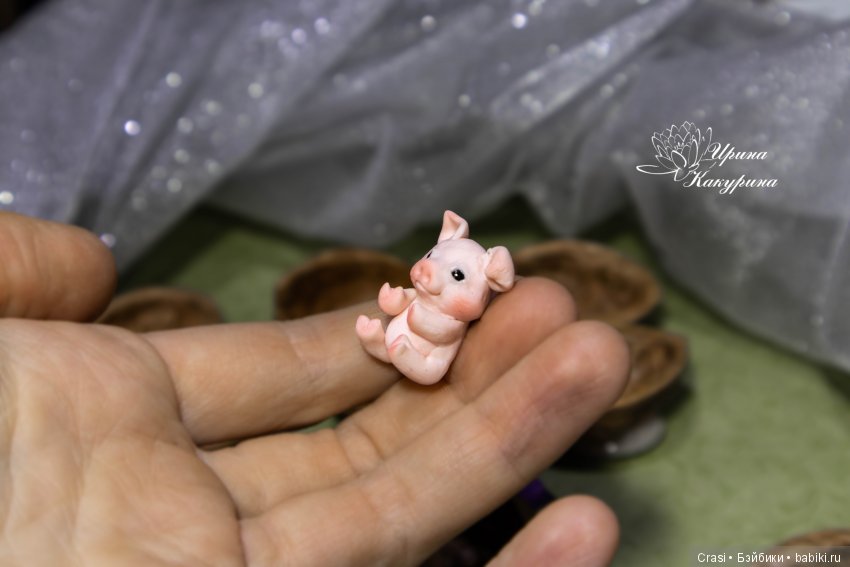Хрюшки - парасюшки — Лепка авторских игрушек и папье (фото 4)