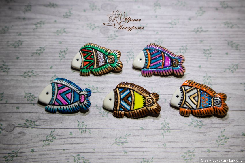 Брошки рыбёшки — Авторские игрушки из разных материалов: синельная проволока (фото 2)