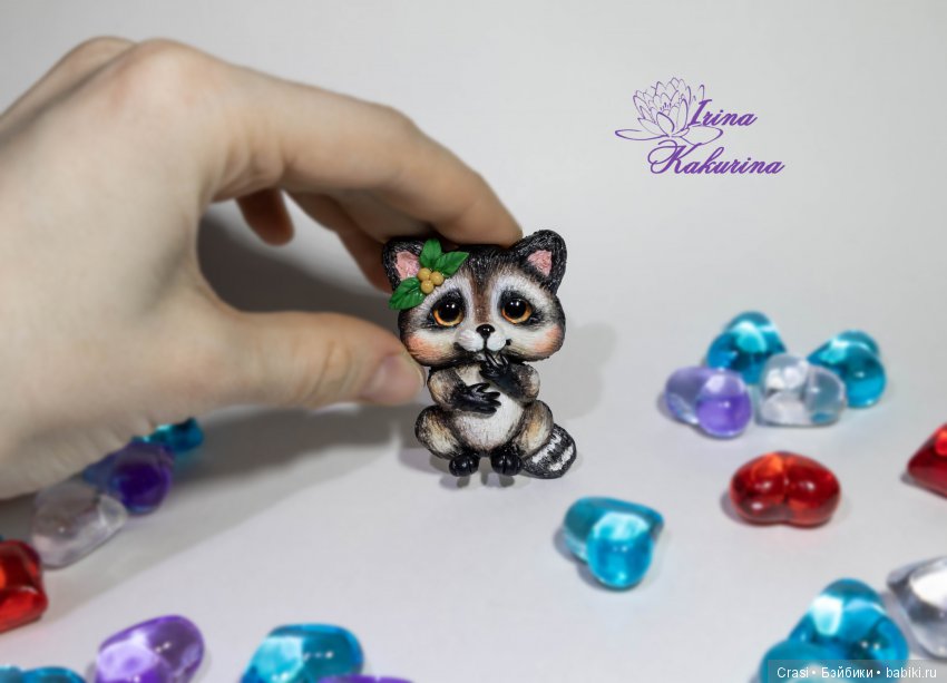 Броши Енотики — Лепка авторских игрушек и папье (фото 4)