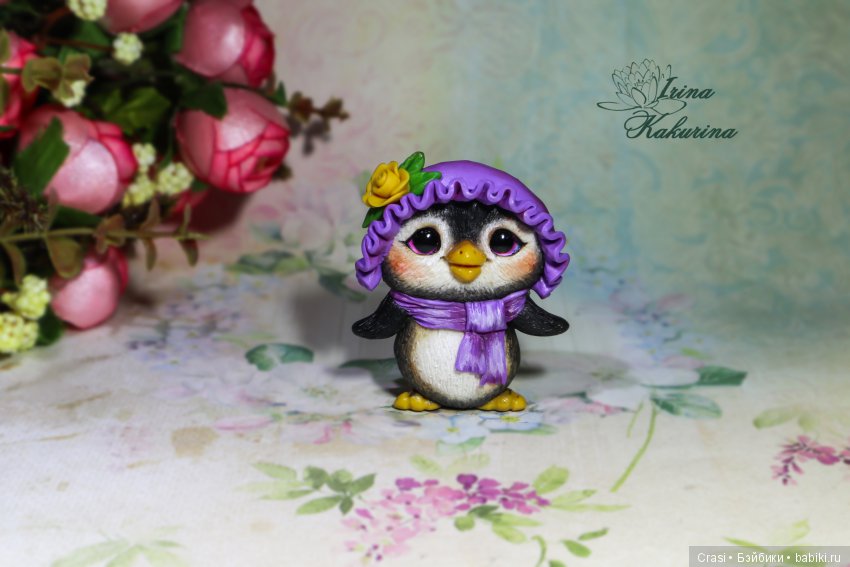 Броши Пингвиночки — Лепка авторских игрушек и папье (фото 3)