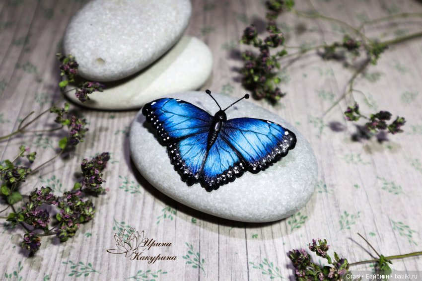 Броши бабочки — Лепка авторских игрушек и папье (фото 2)