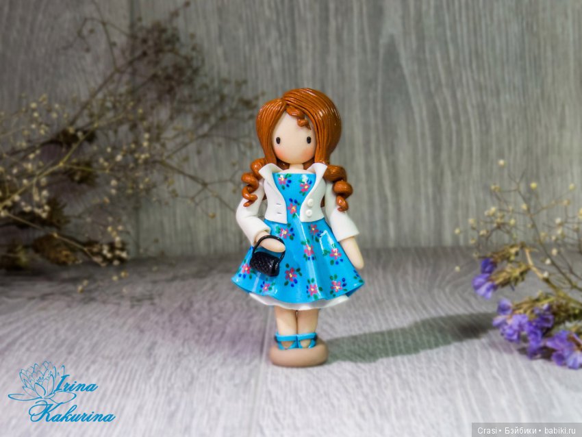 Броши девочки — Лепка авторских игрушек и папье (фото 3)