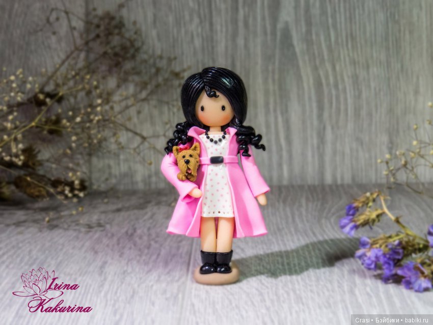 Броши девочки — Лепка авторских игрушек и папье (фото 8)