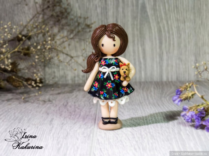 Броши девочки — Лепка авторских игрушек и папье (фото 7)