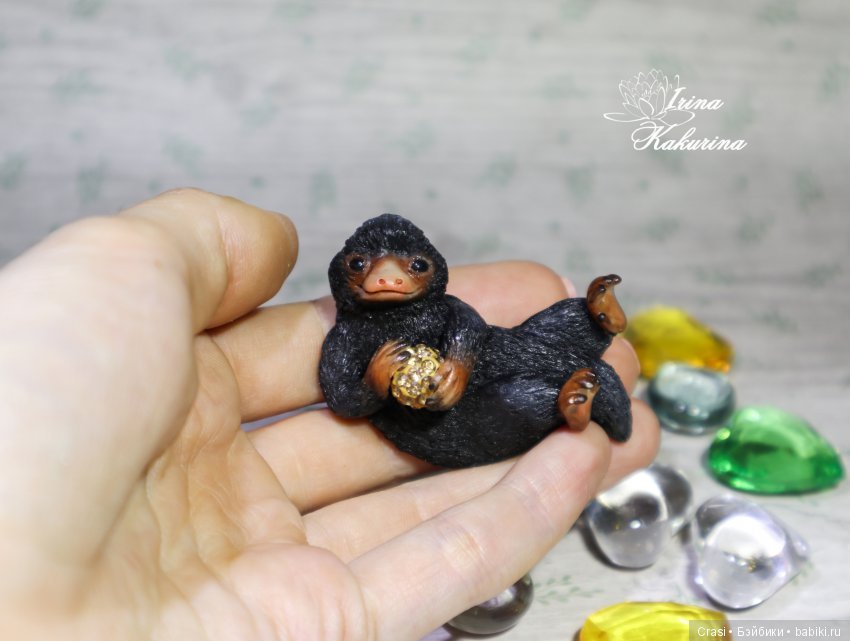 Брошь Нюхлик — Лепка авторских игрушек и папье (фото 4)