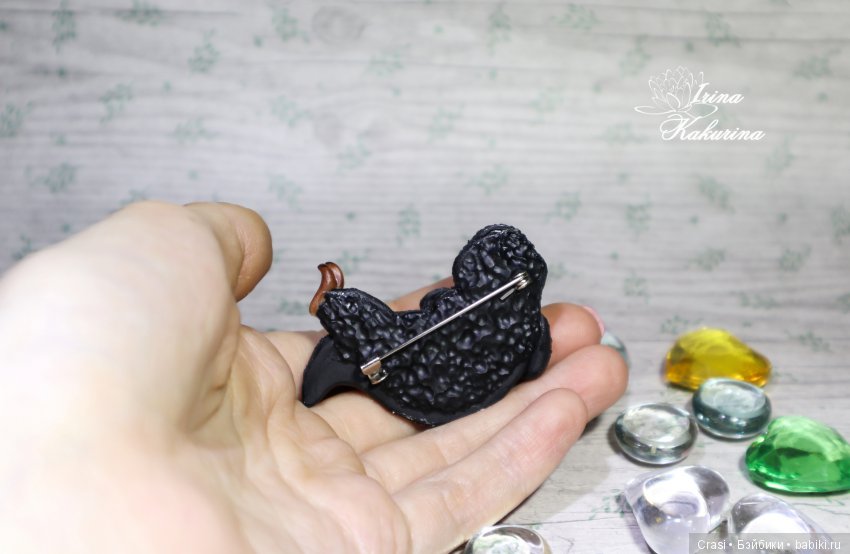 Брошь Нюхлик — Лепка авторских игрушек и папье (фото 3)