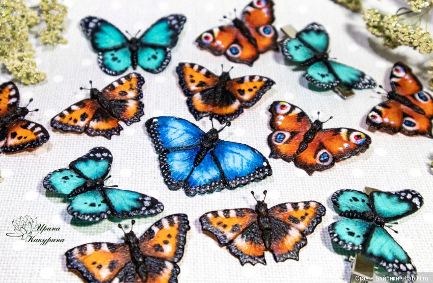 Броши бабочки для Вас и Ваших кукол (фото 2)