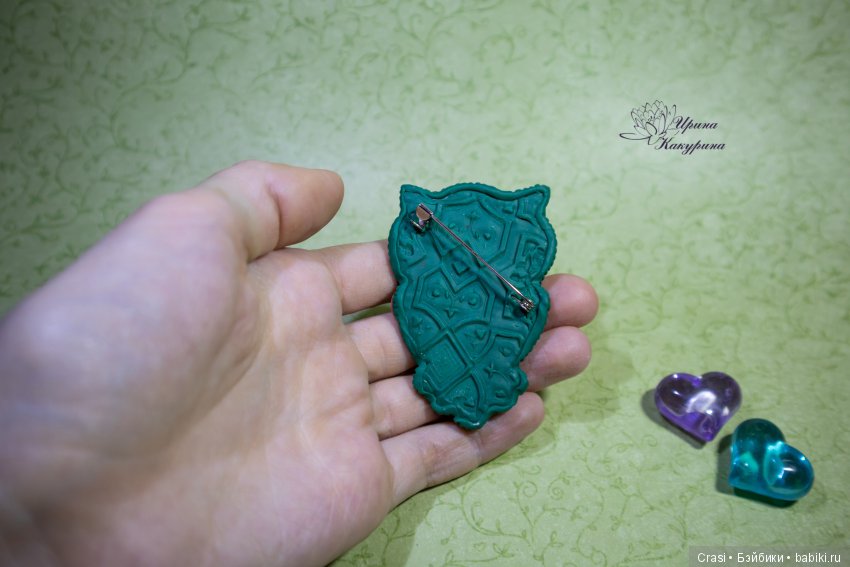 Броши Совушки — Лепка авторских игрушек и папье (фото 3)