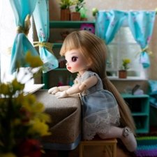 Люськино утро в новом домике