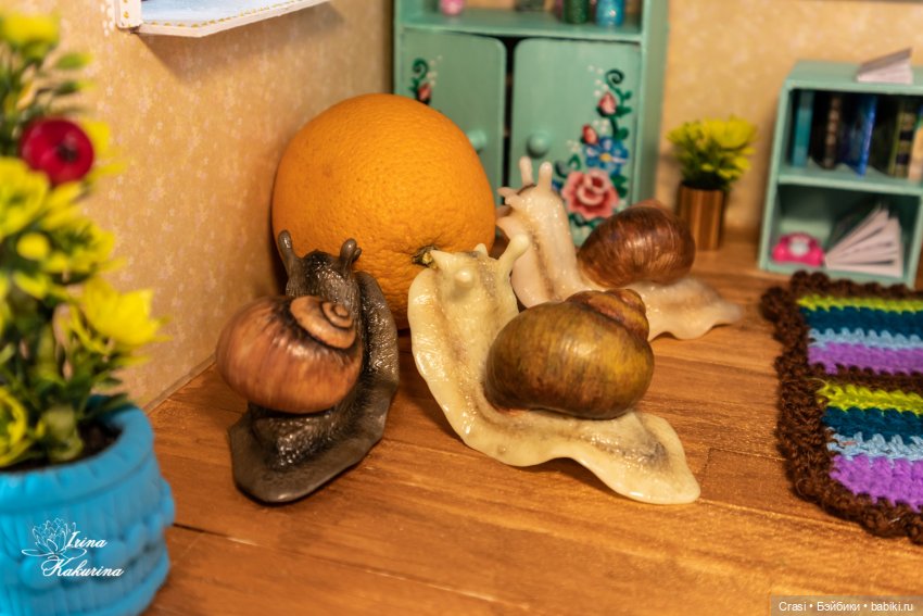 Захват домика улитками — Румбоксы и кукольные интерьеры: фото (фото 5)