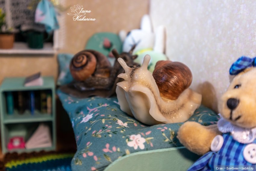 Захват домика улитками — Румбоксы и кукольные интерьеры: фото (фото 2)
