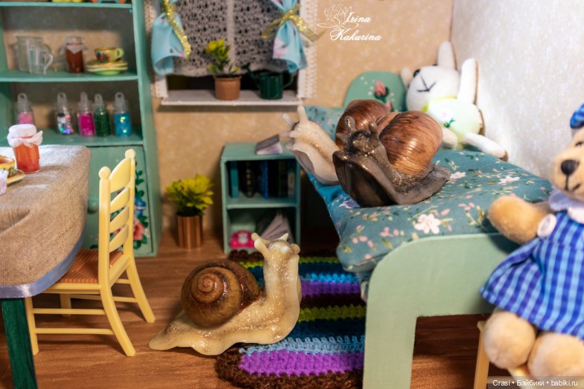 Захват домика улитками — Румбоксы и кукольные интерьеры: фото (фото 3)