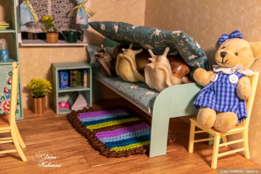 Захват домика улитками — Румбоксы и кукольные интерьеры: фото (фото 8)