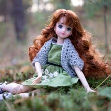 Теша гуляет в лесу