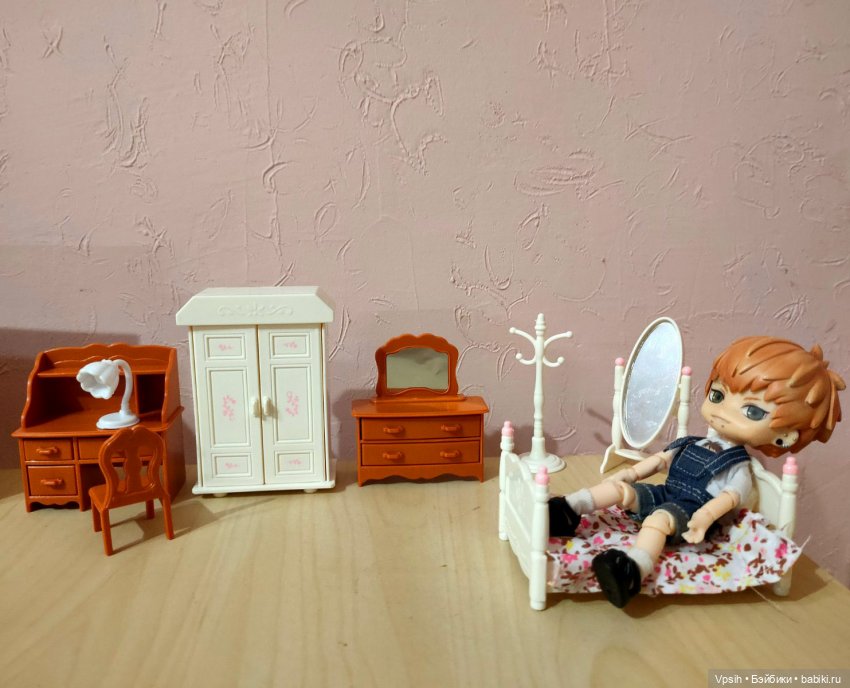 Аналоги мебели sylvanian families для obitsu 11 и подобных куколок. Часть 2. Спальная комната (фото 6)