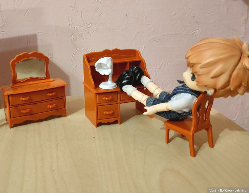 Аналоги мебели sylvanian families для obitsu 11 и подобных куколок. Часть 2. Спальная комната (фото 7)