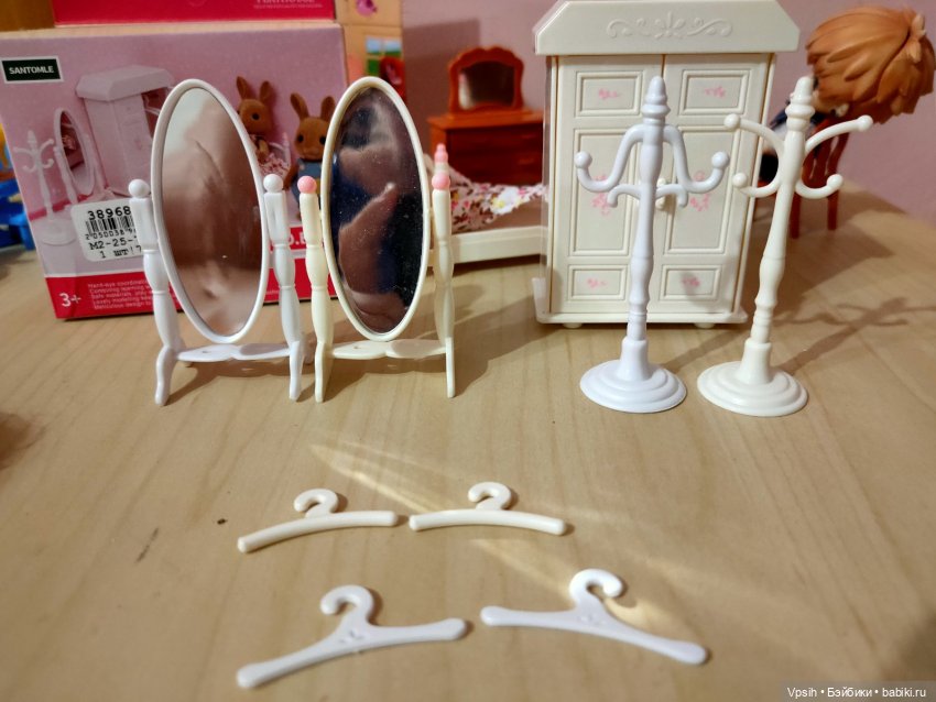 Аналоги мебели sylvanian families для obitsu 11 и подобных куколок. Часть 2. Спальная комната (фото 4)