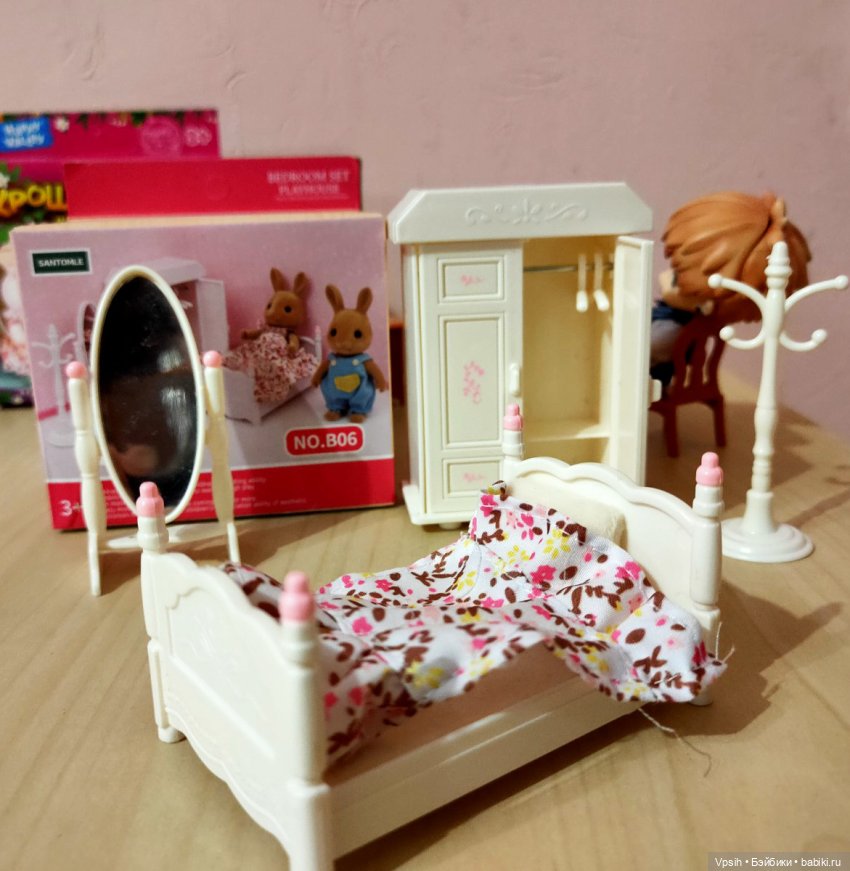 Аналоги мебели sylvanian families для obitsu 11 и подобных куколок. Часть 2. Спальная комната
