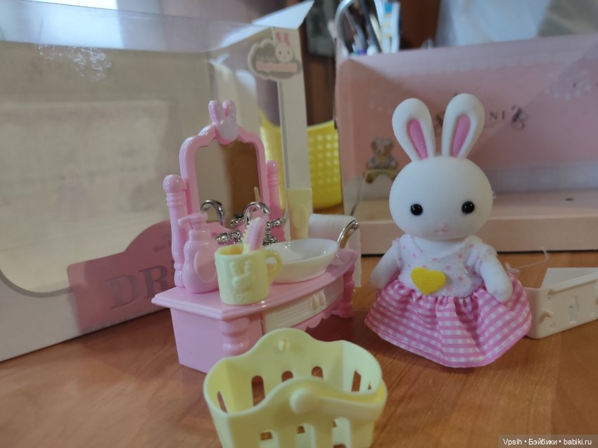 Аналоги мебели sylvanian families для obitsu 11 и подобных куколок. Часть 4. Умывальник (фото 5)