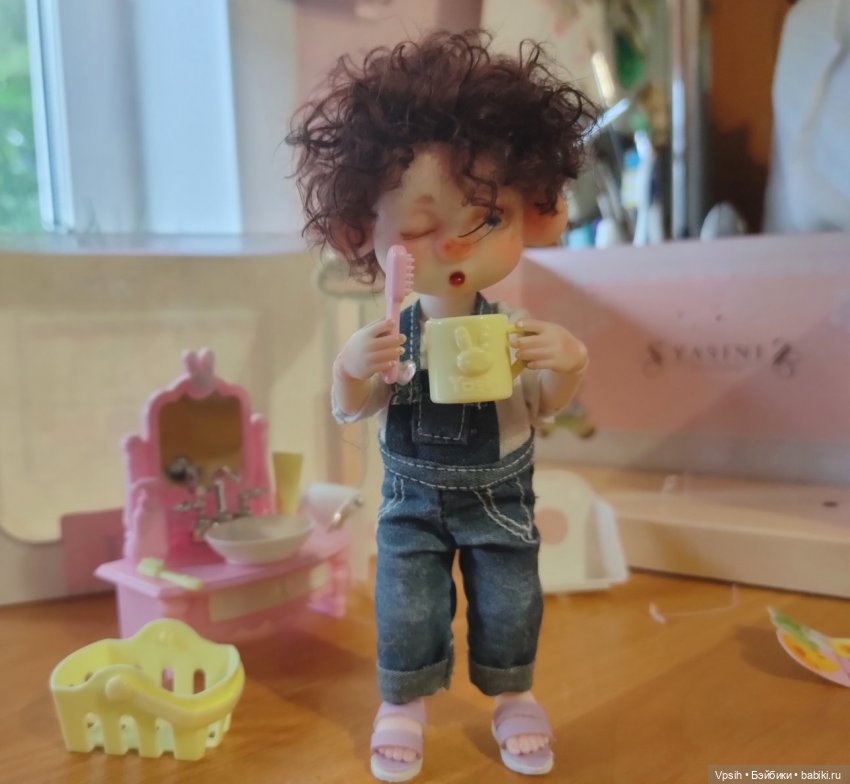 Аналоги мебели sylvanian families для obitsu 11 и подобных куколок. Часть 4. Умывальник (фото 6)