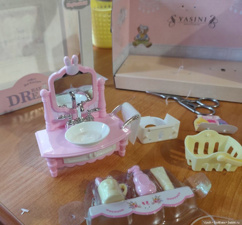 Аналоги мебели sylvanian families для obitsu 11 и подобных куколок. Часть 4. Умывальник (фото 3)