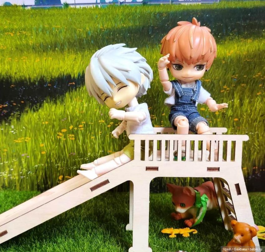 Деревяшечки! Деревянная садовая мебель для мелких куколок (фото 2)