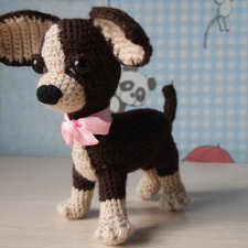 Чихуахуа Бася - игрушка вязанная крючком